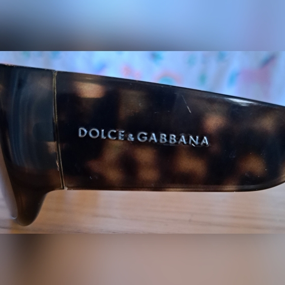 Vintage Dolce & Gabbana 502/73 Tortoise Aviator Neutral Sunglass Glasses Frames